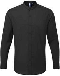 PREMIER - Adults Long Sleeve Grandad Shirt - Lyst
