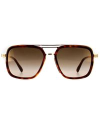 Cutler and Gross - Square Tortoiseshell Flash 1324 Metal - Lyst