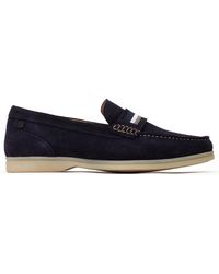 Base London - Leather Drum Loafer Shoes - Lyst