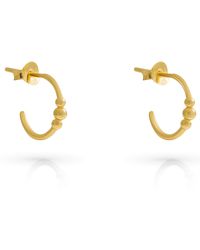 Orphelia - 'Chloe' 925 Sterling Hoop Earrings - Lyst