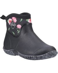 Muck Boot - Muck Laarzen Muckster Ii Enkelrubber Zwart/rozen Wellington Laarzen - Lyst