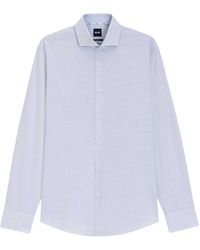 BOSS - Joe Cotton Spread Collar Regular Long-Sleeved Shirt - Lyst