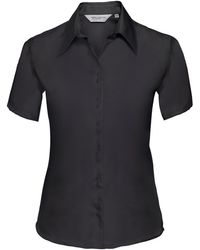 Russell - Collection Ladies/ Short Sleeve Ultimate Non-Iron Shirt Cotton - Lyst