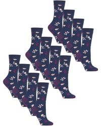 Heat Holders - 12 Pairs Ladies Ultra Lite Soft Thermal Socks - Lyst