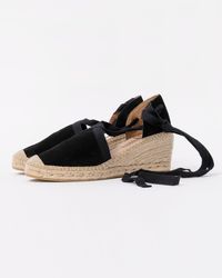 Kanna - Ania Cortina Wedged Tie Sandals - Lyst
