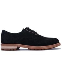 Clarks - Foxwell Hall Suede Leather Lace Up Oxford Shoes - Lyst