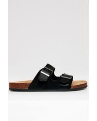 Threadbare - Slip On Two Buckle Strap Sandals - Lyst