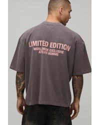 BoohooMAN - Washed Oversized Boxy Limited Edition T-Shirt - Lyst