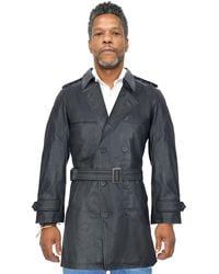 Infinity Leather - Trench Coat-Memphis Nappa Leather - Lyst