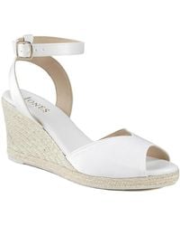 Jones Bootmaker - Marchesa Leather Wedge-Heeled Sandals - Lyst