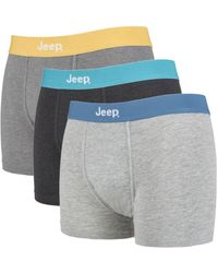 Jeep - 3 Pairs Cotton Rich Blend Everyday Fitted Brief Trunks - Lyst