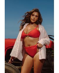 Boohoo - Plus Knot Detail Bikini Brief - Lyst