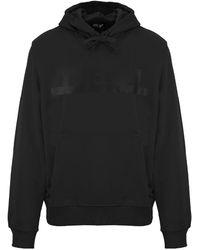 DIESEL - Monotone Logo Caviar Hoodie Cotton - Lyst