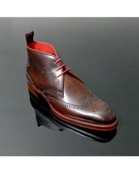 Jeffery West - Page 'Worship' Piped Wing Tip Chukka - Lyst