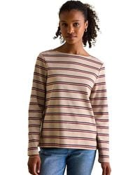 Joules - Harbour Cotton Long Sleeved Top - Lyst