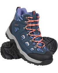 Mountain Warehouse - Ladies Adventurer Leopard Print Faux Suede Waterproof Walking Boots - Lyst