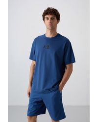 TOMMY LIFE - Oversized Printed Crew Neck T-Shirt - Lyst