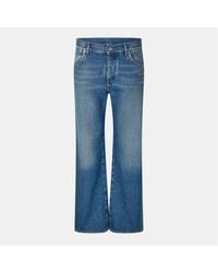 Off-White c/o Virgil Abloh - Off Wide Leg Relaxed Fit Jeans - Lyst