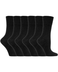 IOMI - Ladies 6 Pack Non Elastic Diabetic Socks With Hand Linked Toe Seams - Lyst