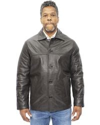 Infinity Leather - Cowhide Box Jacket-Mendoza - Lyst