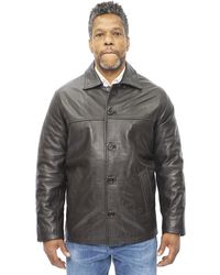 Infinity Leather - Cowhide Box Jacket-Mendoza - Lyst
