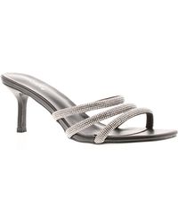Wynsors - Heeled Mule Sandals Diamante Mia Slip On - Lyst