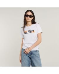 G-Star - Old Skool Logo Top - Lyst