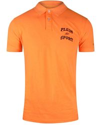 Philipp Plein - Bold Logo Polo Shirt Cotton - Lyst