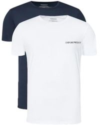 Emporio Armani - T-shirt Pack X2 Eagle - Lyst
