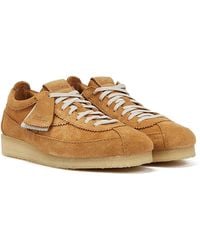 Clarks - Wallabee Tor Mid Tan Suede Shoes - Lyst