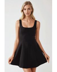 Hiccup - Square Collar Fitted Mini Dress - Lyst