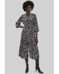 James Lakeland - Printed Belted Midi Dress - Lyst