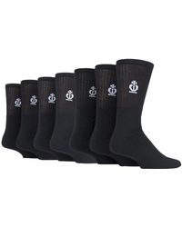 Jeff Banks - 7 Pack Cushioned Cotton Ribbed Crew Sport Socks - Lyst