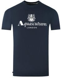 Aquascutum - London Aldis Brand Logo T-Shirt - Lyst