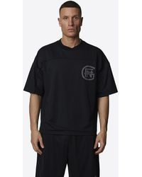 Good For Nothing - Double Layered Mesh Jersey Monogram T-Shirt - Lyst