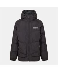 NY Concept - Conc Stowe Solid Patterned Hooded Zipped Pocket Puffer Jacket - Lyst