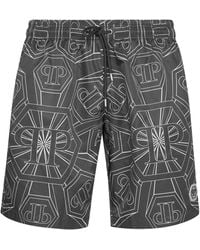 Philipp Plein - Short Swim Boxer Monogram - Lyst