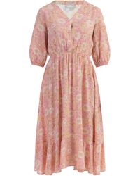 Usha - Midi-Jurk Roze - Lyst