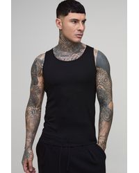 BoohooMAN - Tall Basic Muscle Fit Vest - Lyst