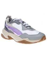 PUMA - Thunder Electric Chunky Leather Lace Up Trainers 367998 01 - Lyst