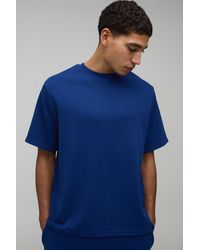 BoohooMAN - Relaxed Fit Waffle T-Shirt - Lyst