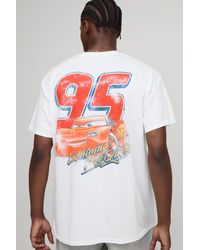 BoohooMAN - Oversized Disney Cars License T-Shirt - Lyst
