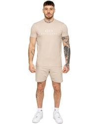 Enzo - | Gym Trainingspak Met T-shirt En Korte Broek - Lyst