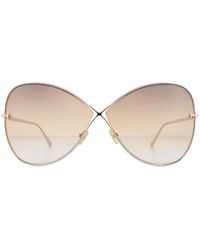 Tom Ford - Sunglasses Nickie Ft0842 28F Shiny Rose Gradient Metal (Archived) - Lyst