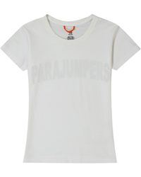 Parajumpers - Cristie Brand Logo Off- T-Shirt - Lyst