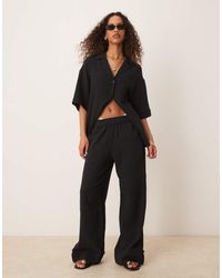 ASOS - Cheesecloth Pull On Trousers Co-Ord - Lyst