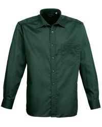 PREMIER - Poplin Long-Sleeved Shirt (Bottle) - Lyst