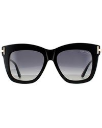 Tom Ford - Square Shiny Smoke Gradient Polarized - Lyst