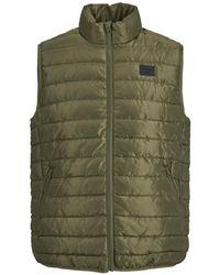 Jack & Jones - Lightweight Puffer Stand-Up Gilet - Lyst