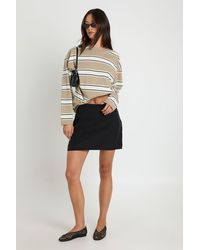 Boohoo - Tall Basic Woven Mini Skirt - Lyst